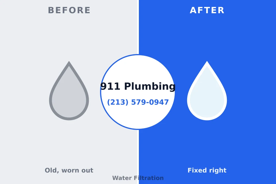 Before and after: plumbing company Midway, KY